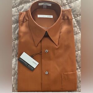 Brand New Wrinkle Free Geoffrey Beene Men's Copper Dress Shirt